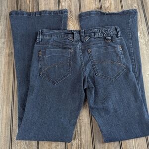 Ultra Love Size 7 Super Flare Dark Wash